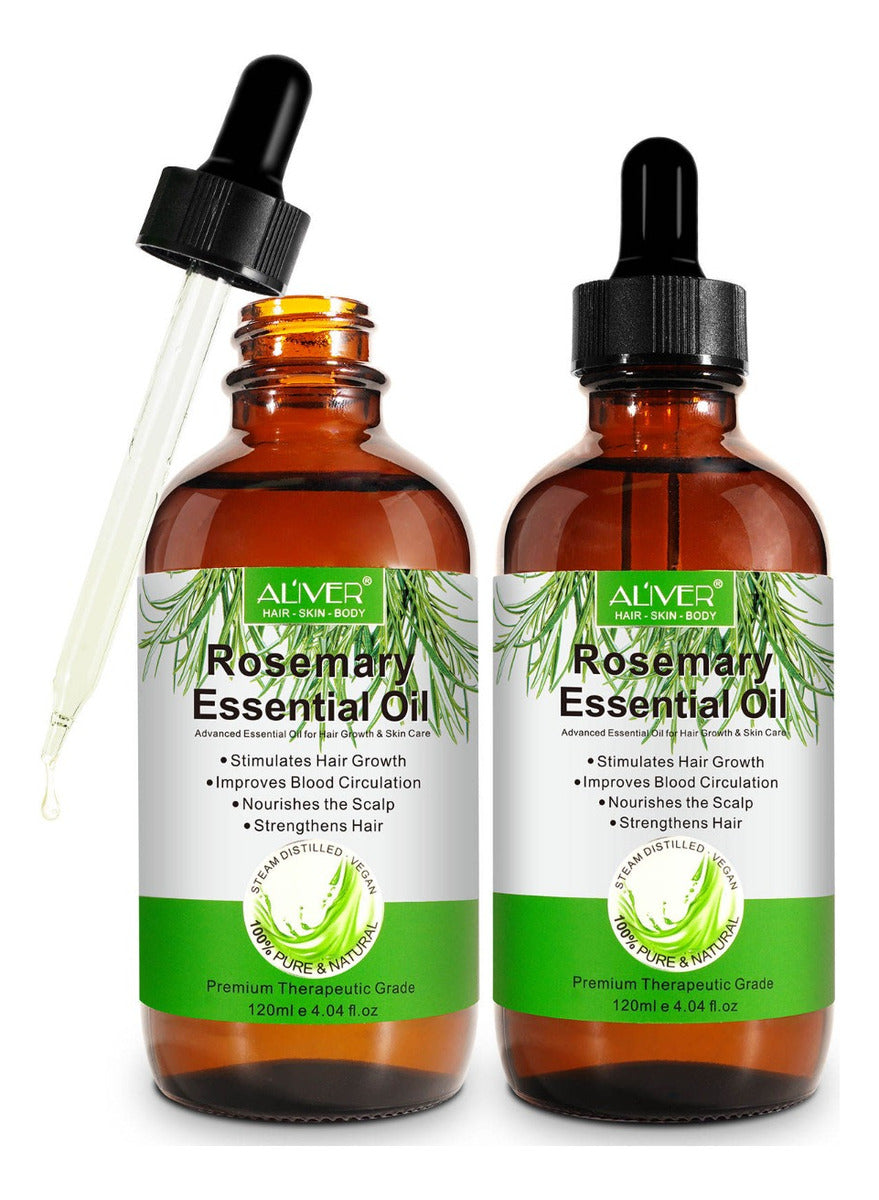 Aceite de Romero Natural | Crecimiento de Cabello + Barba | Fortalece Raíces + Estimula Folículos | Nutrición y Cuidado Profundo |120ml