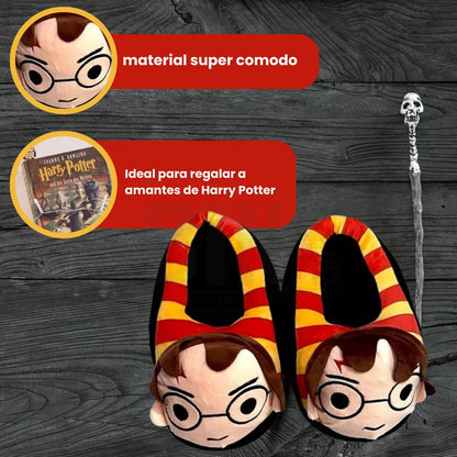 Pantuflas Harry Potter Peluche Hogar Suaves Talla 21-29