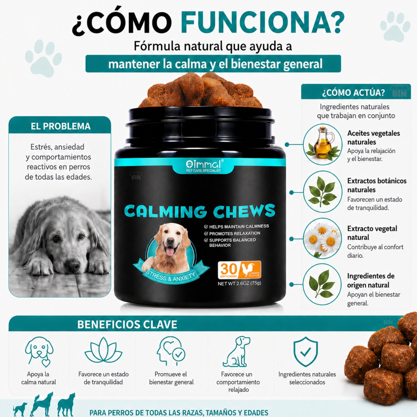 30 Premios Calmantes Naturales para Perros
