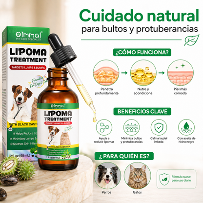 Aceite Natural para Mascotas con Ricino y Linaza