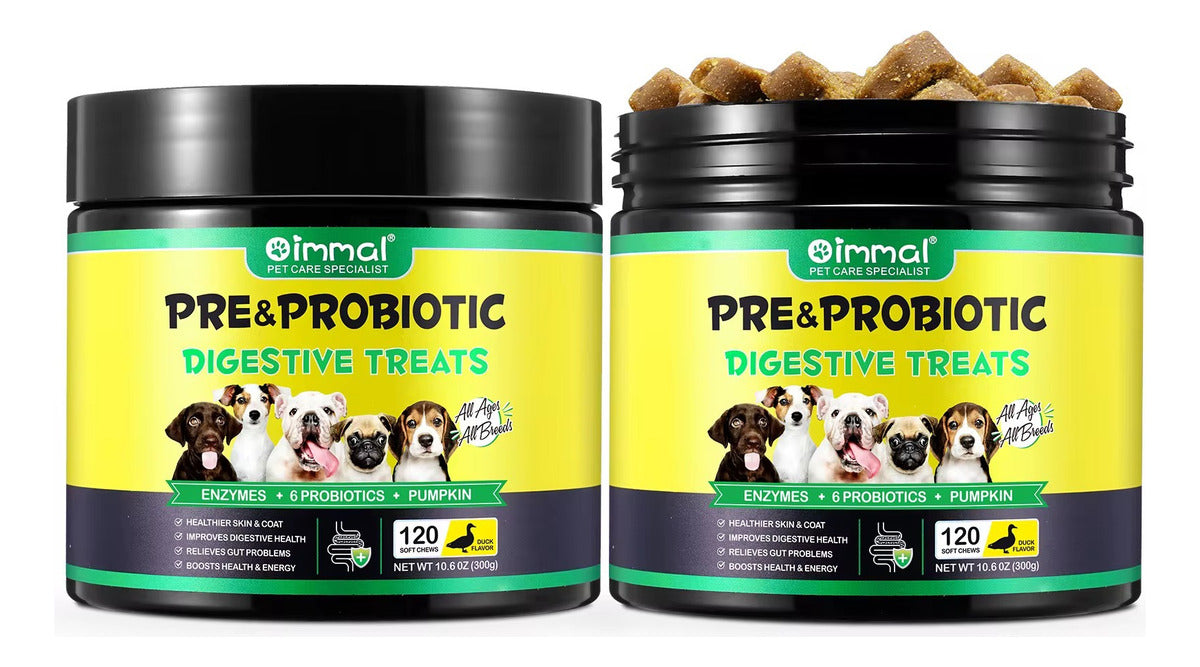 Premios Saludables para Perros | Mejora la Digestión + Refuerza el Sistema Inmunológico | Snack Nutritivo Natural | 120 pzs