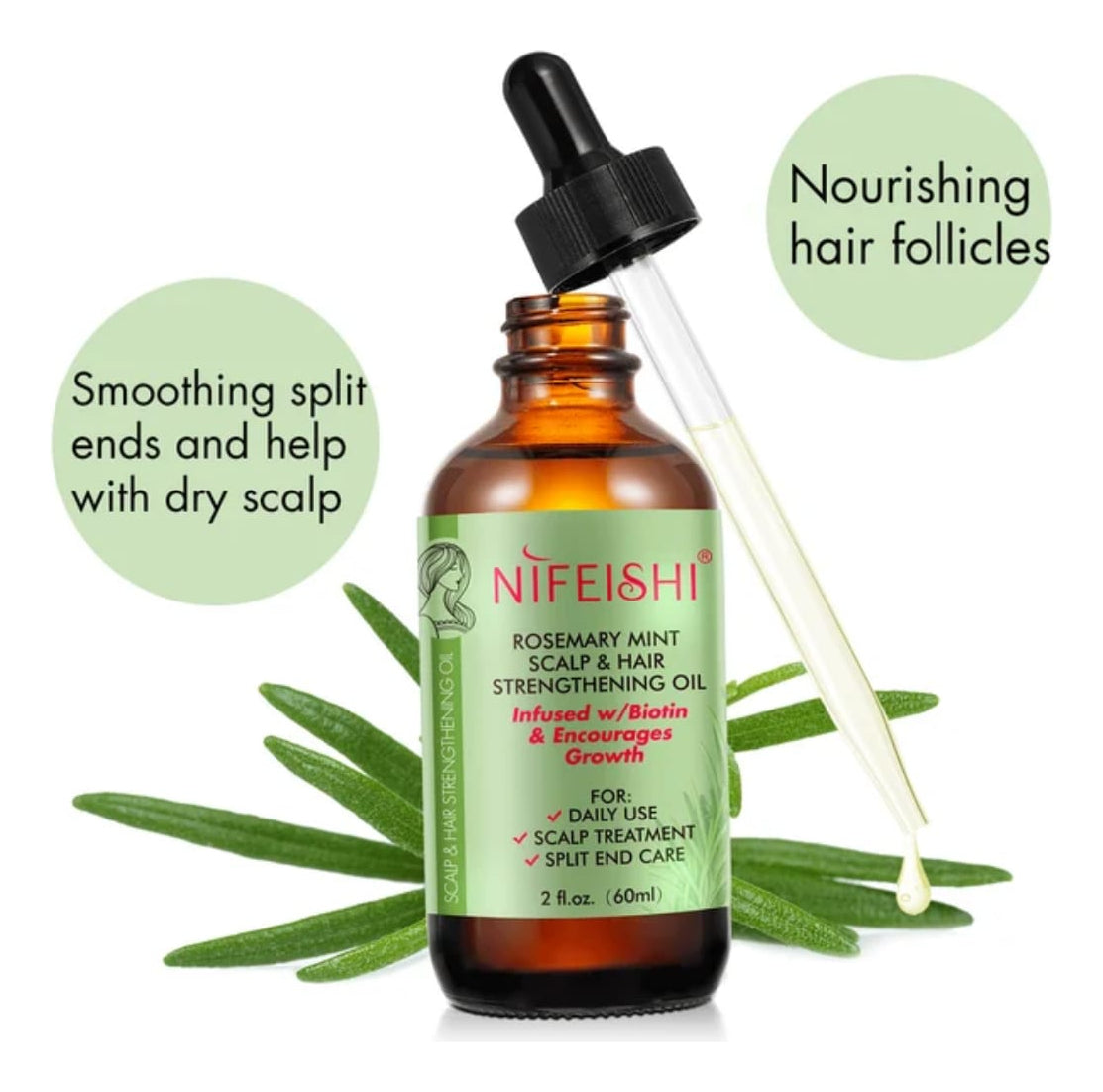Aceite de Romero para Crecimiento Capilar | Fortalece Cabello + Estimula Pestañas | Nutrición Natural + Resultados Visibles | Kit 2