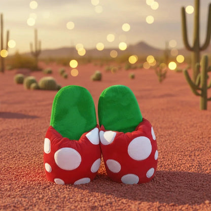 Pantuflas Peluche Planta Carnívora Mario Bros