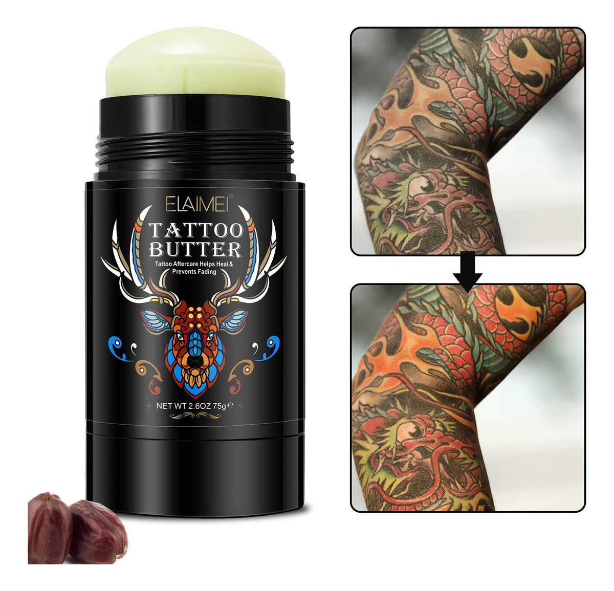 Bálsamo Post Tatuaje + Aceite Orgánico Con Efecto Refrescante | Sana, Hidrata Y Protege La Piel Sensible Después De Tatuarte