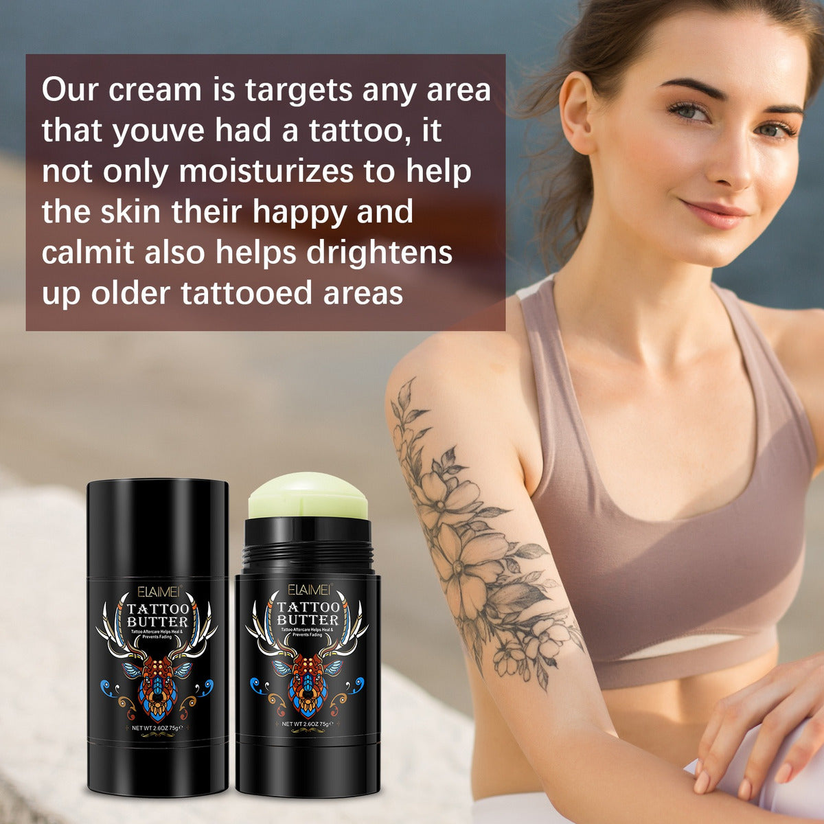 Bálsamo Post Tatuaje + Aceite Orgánico Con Efecto Refrescante | Sana, Hidrata Y Protege La Piel Sensible Después De Tatuarte