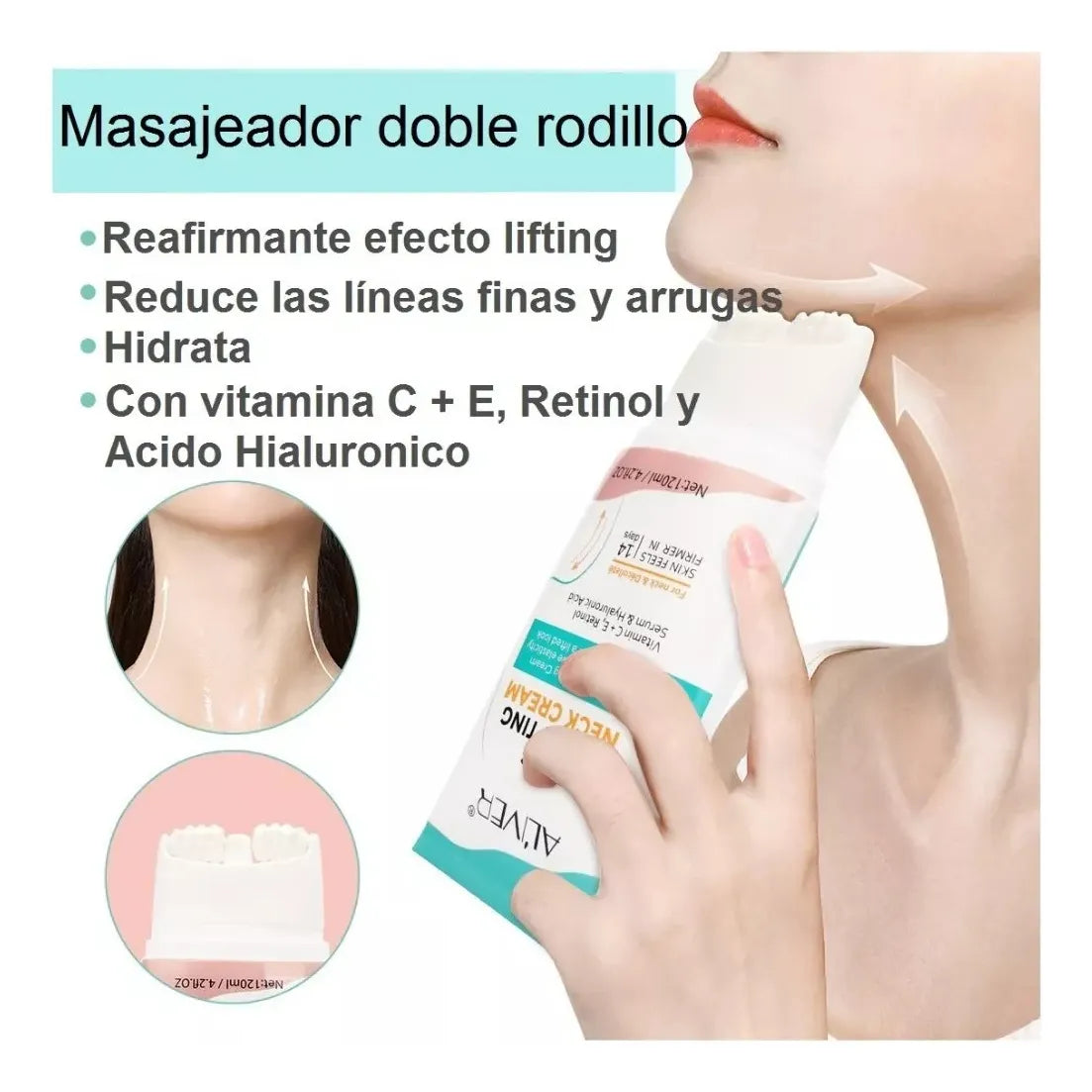 Crema Reafirmante Para Cuello Antiarrugas Vitamica C Retinol