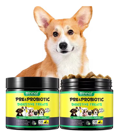 Premios Saludables para Perros | Mejora la Digestión + Refuerza el Sistema Inmunológico | Snack Nutritivo Natural | 120 pzs