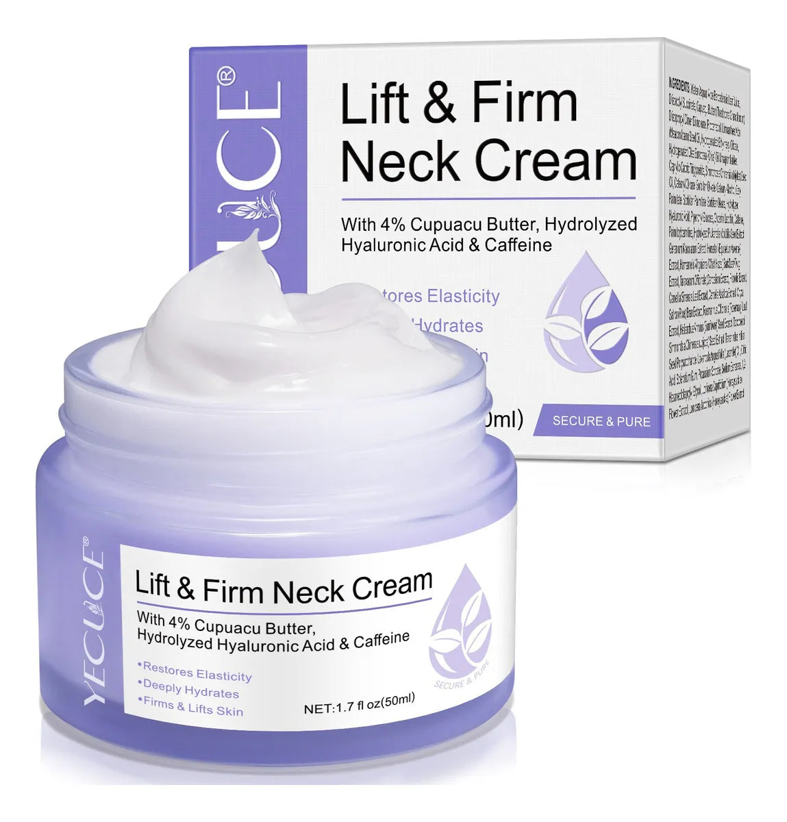 Crema Reafirmante Para Cuello y Escote Con Cafeína Anti Flacidez