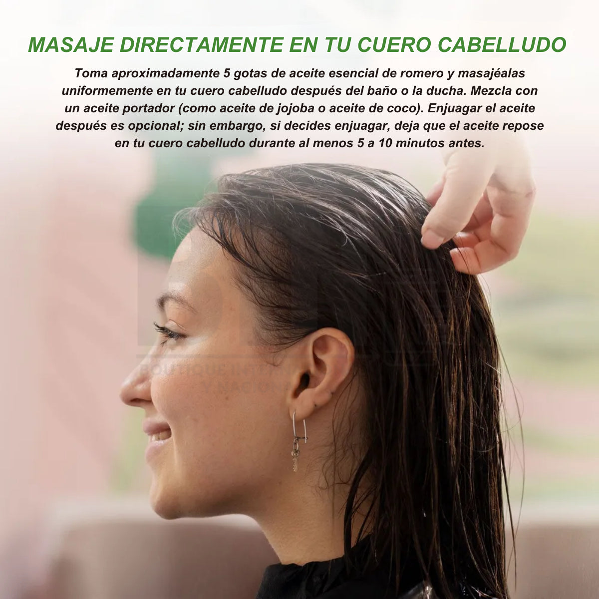 Aceite de Romero Natural | Crecimiento de Cabello + Barba | Fortalece Raíces + Estimula Folículos | Nutrición y Cuidado Profundo |120ml