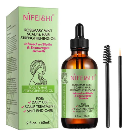 Aceite de Romero para Crecimiento Capilar | Fortalece Cabello + Estimula Pestañas | Nutrición Natural + Resultados Visibles | Kit 2