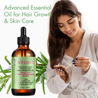 Aceite de Romero para Crecimiento Capilar | Fortalece Cabello + Estimula Pestañas | Nutrición Natural + Resultados Visibles | Kit 2