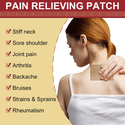 10 Parches para Dolor Muscular + Efecto Calmante | Alivio en Hombro + Espalda + Piernas | Uso Rápido + Adhesión Firme