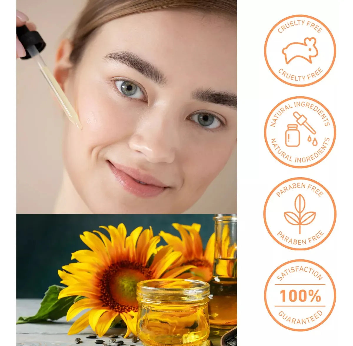 Repara El Cabello Aceite Semillas Girasol Orzuela Quebradizo