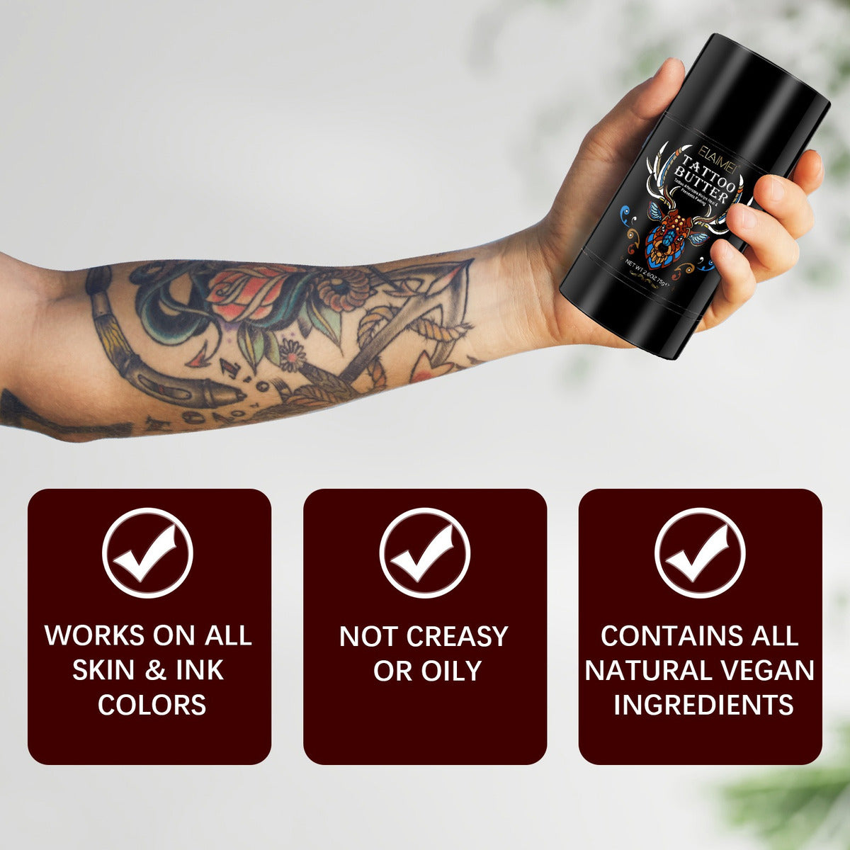 Bálsamo Post Tatuaje + Aceite Orgánico Con Efecto Refrescante | Sana, Hidrata Y Protege La Piel Sensible Después De Tatuarte