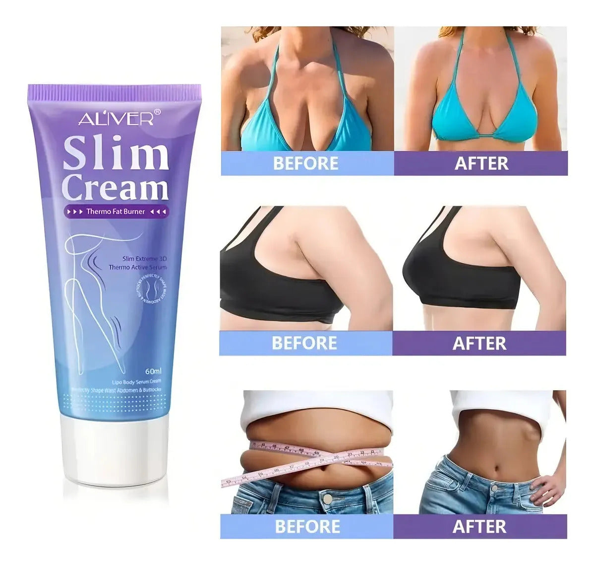 Crema Corporal Térmica Moldeadora Para Cintura Y Cuerpo
