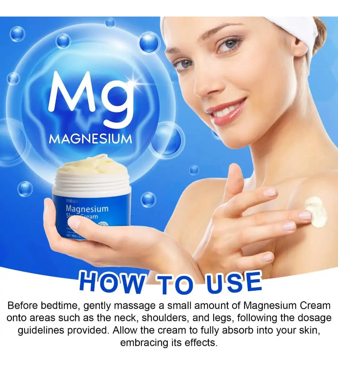 Crema De Magnesio Para Relajación Y Bienestar Diario