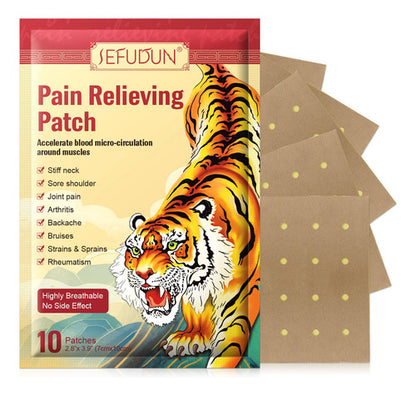 10 Parches para Dolor Muscular + Efecto Calmante | Alivio en Hombro + Espalda + Piernas | Uso Rápido + Adhesión Firme