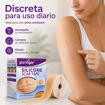 Rollo Silicona Para Cicatrices 3m Purvigor Reutilizable