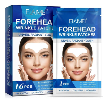 Parche Antiarrugas Frente 16pcs Colágeno Áloe Vera Vitaminas