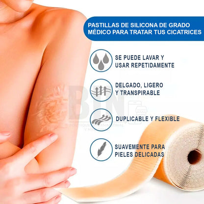 Parche De Silicona Para Cicatrices Recortable Reutilizable