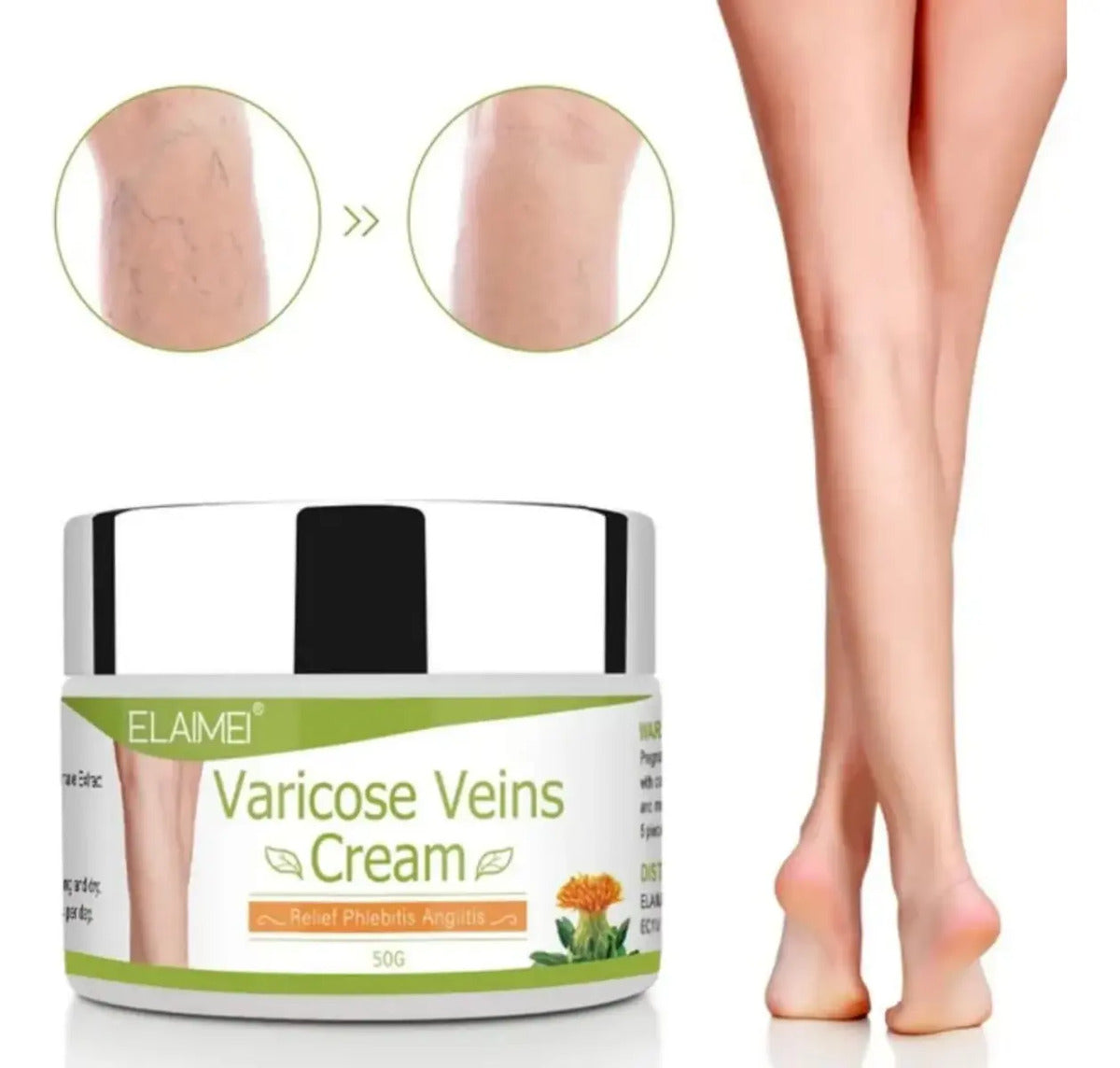 Crema Para Piernas Con Fórmula Natural Uso Diario
