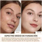 Base Maquillaje Natural Spf 50 Acne Manchas Proteje Unifica