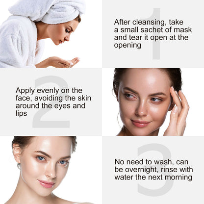 VOGSIG Korean Collagen Sleeping Face Mask – 20 Mascarillas Limpiadoras
