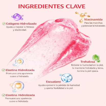 Crema Facial de Colágeno Reafirmante e Hidratante | Cuidado Antiedad para la Piel