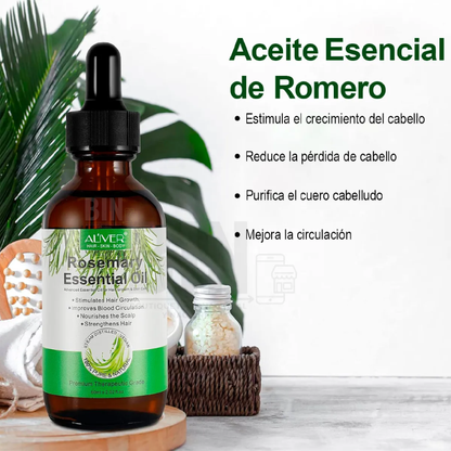Aceite Esencial de Romero para Cabello y Piel