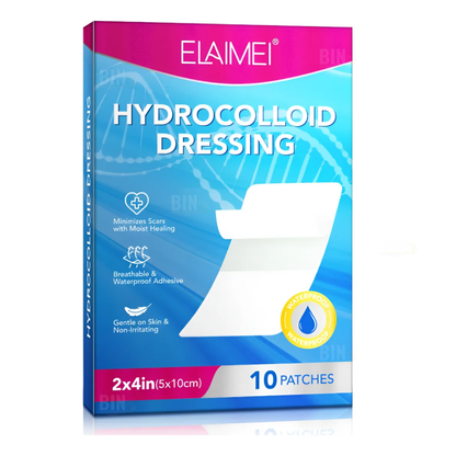 Parches Hidrocoloides para Cicatrices y Heridas | Hydrocolloid Dressing Elaimei 10 Parches