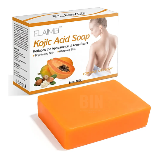 Elaimei Jabón Aclarador Facial Kojic Acid Papaya Hidratante