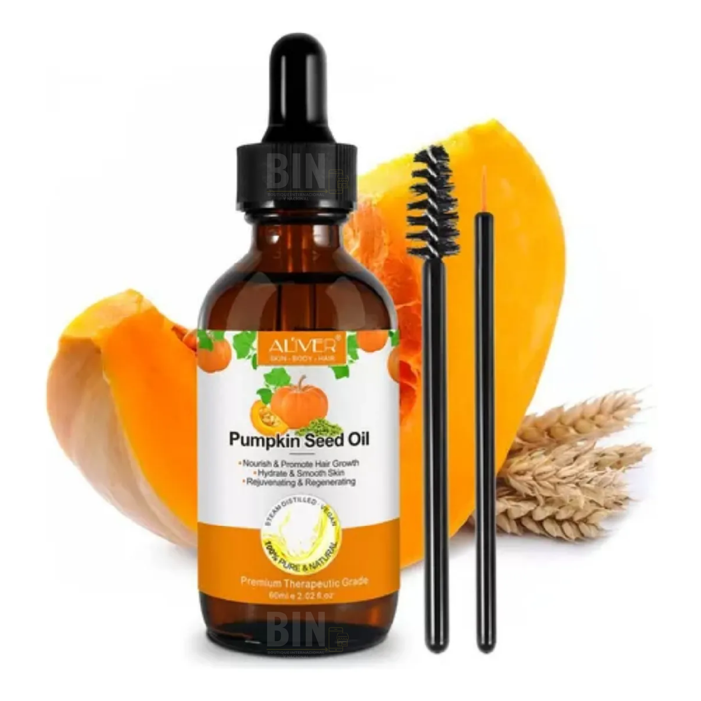 Aceite de Semilla de Calabaza Orgánico | Fortalece y Estimula el Crecimiento del Cabello