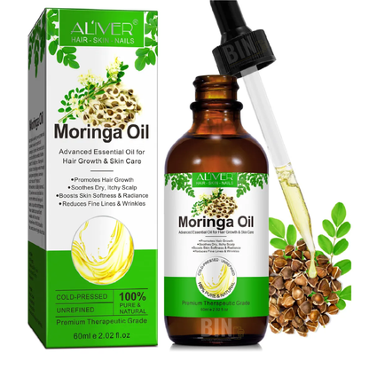Aceite Moringa Crecimiento Capilar Antiedad Terapéutico