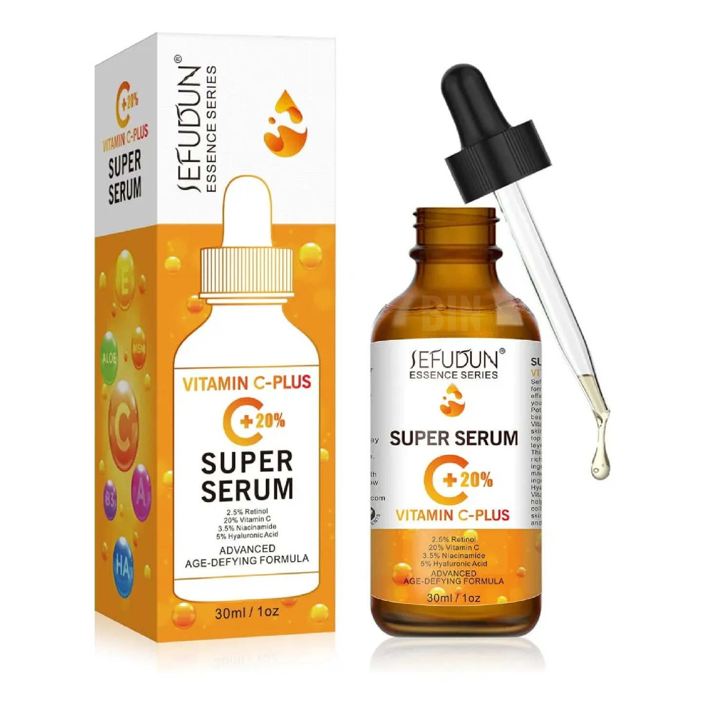 Sérum Facial Vitamina C y Retinol Antioxidante 30 ml | Sefudun