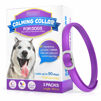 Collar Calmante Para Perros Con Feromonas Lavanda Ajustable