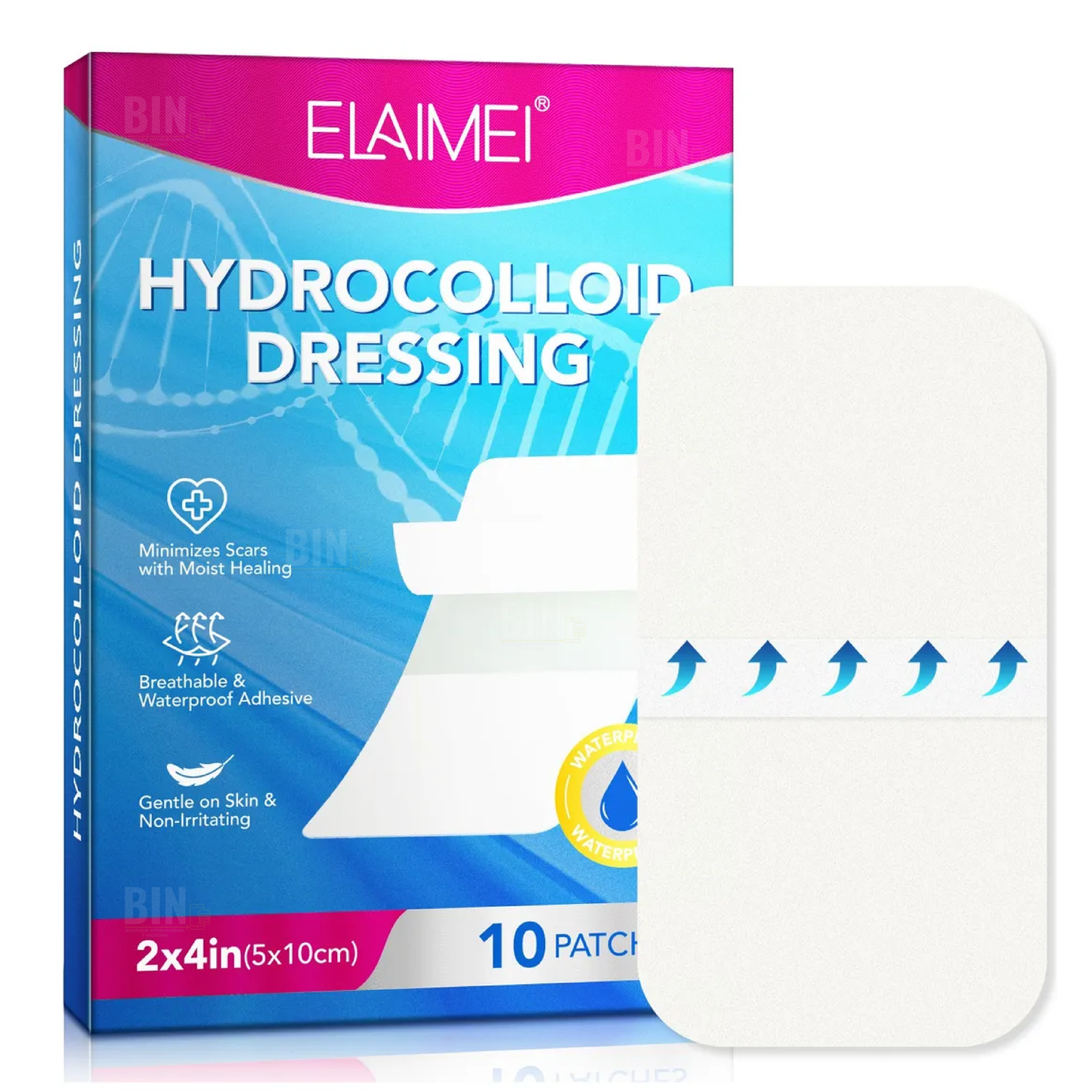Parches Hidrocoloides para Cicatrices y Heridas | Hydrocolloid Dressing Elaimei 10 Parches