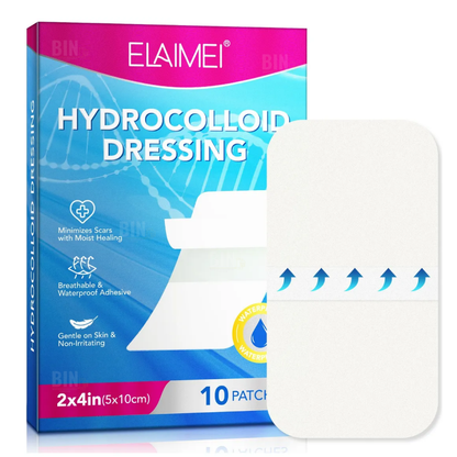 Parches Hidrocoloides para Cicatrices y Heridas | Hydrocolloid Dressing Elaimei 10 Parches