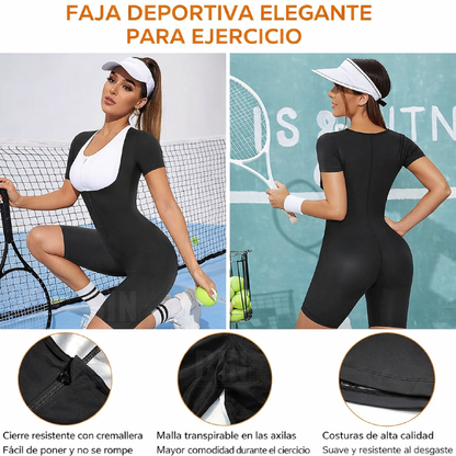 Faja Sauna Reductora Mujer Alta Compresión | Moldea Abdomen