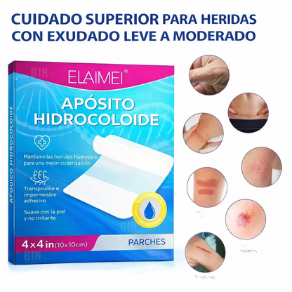 Parches Hidrocoloides para Cicatrices y Heridas | Hydrocolloid Dressing Elaimei 10 Parches