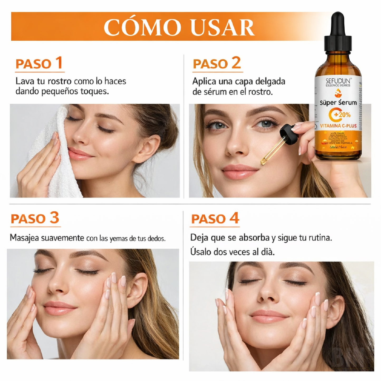 Sérum Facial Vitamina C y Retinol Antioxidante 30 ml | Sefudun