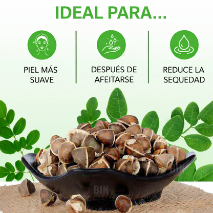 Aceite Moringa Crecimiento Capilar Antiedad Terapéutico