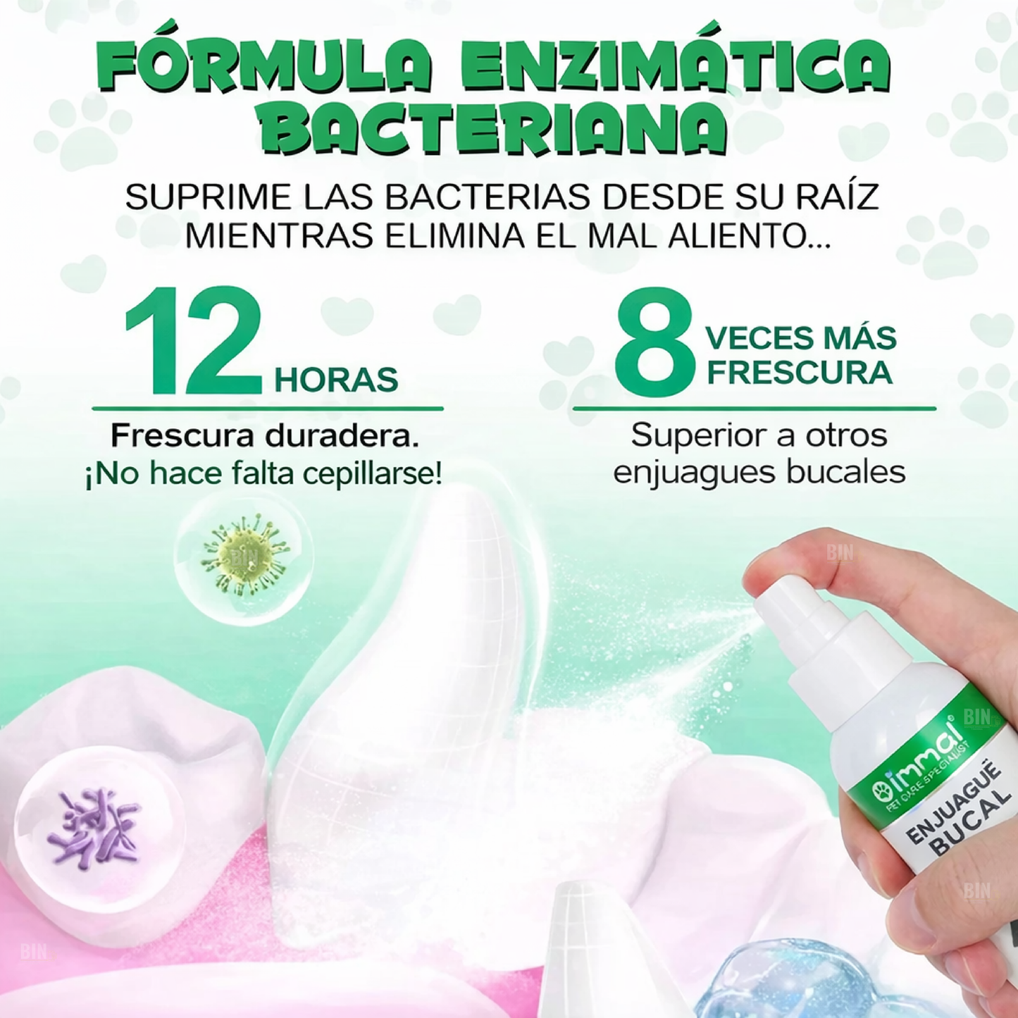 Solución Dental Perros  Aliento Fresco Control Sarro 150ml