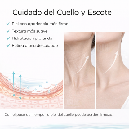 Aliver Crema reafirmante para el cuello antiarrugas con vitamina C y retinol | Hidratante Antiedad