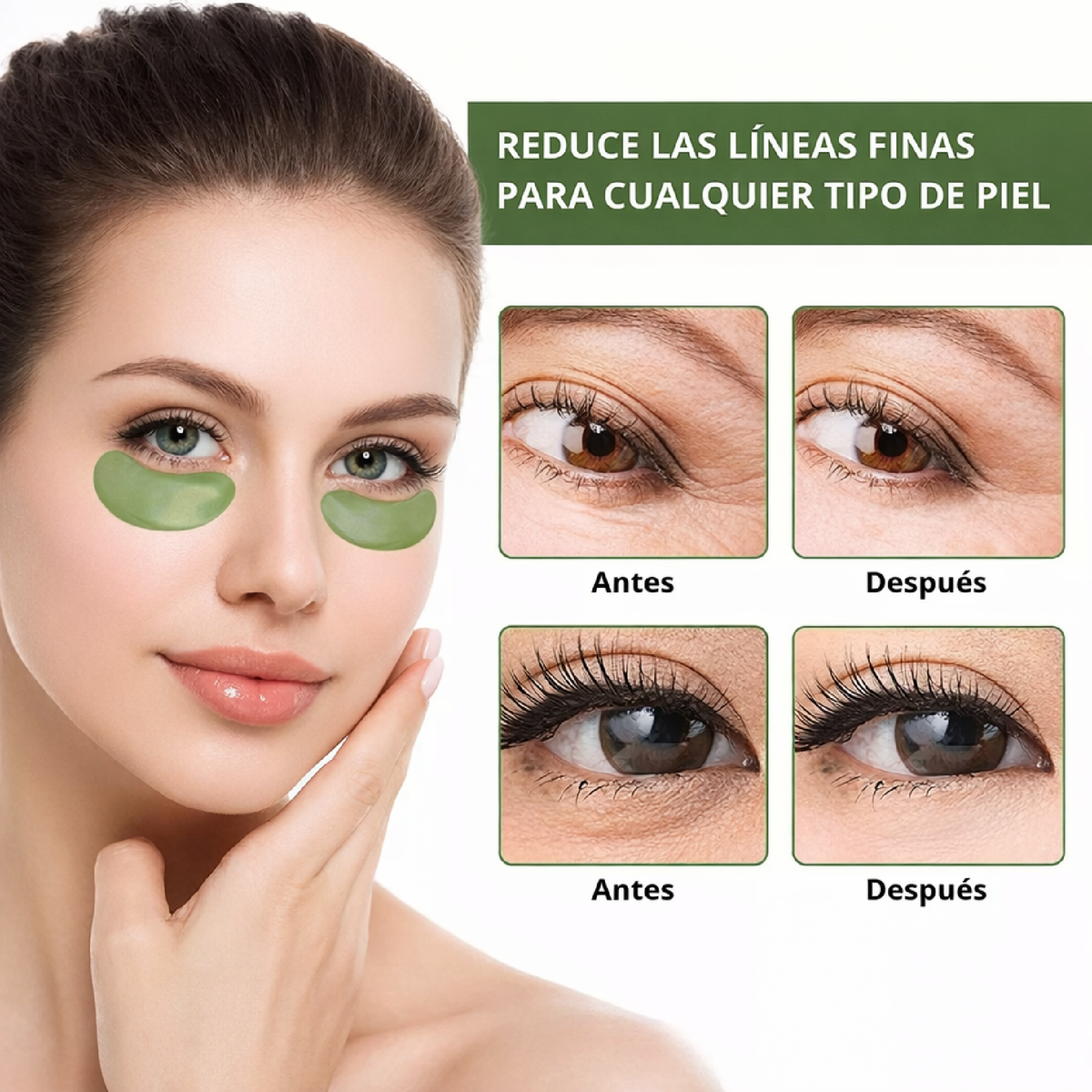 Aliver Parches para Ojos Anti Ojeras y Bolsas | Hidratantes y Reafirmantes