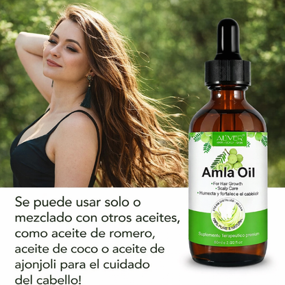 Aliver Aceite de Amla para el Cabello Anticaída Fortalece Folículos y Estimula Crecimiento Capilar