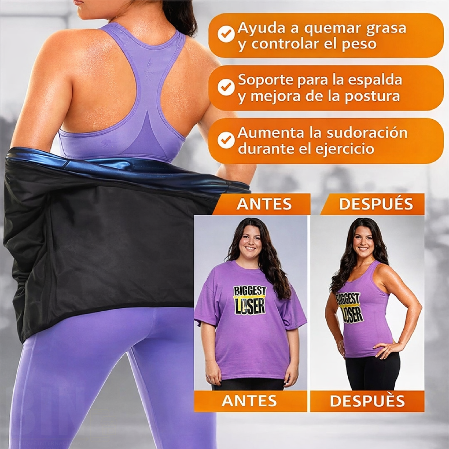 Camiseta Reductora Sauna Mujer | Moldea Abdomen y Brazos