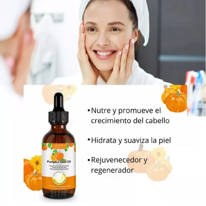 Aceite de Semilla de Calabaza Orgánico | Fortalece y Estimula el Crecimiento del Cabello