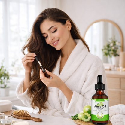 Aliver Aceite de Amla para el Cabello Anticaída Fortalece Folículos y Estimula Crecimiento Capilar
