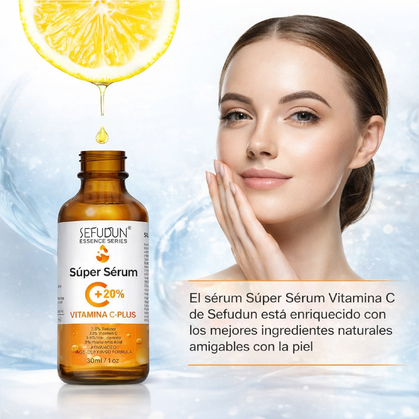 Sérum Facial Vitamina C y Retinol Antioxidante 30 ml | Sefudun