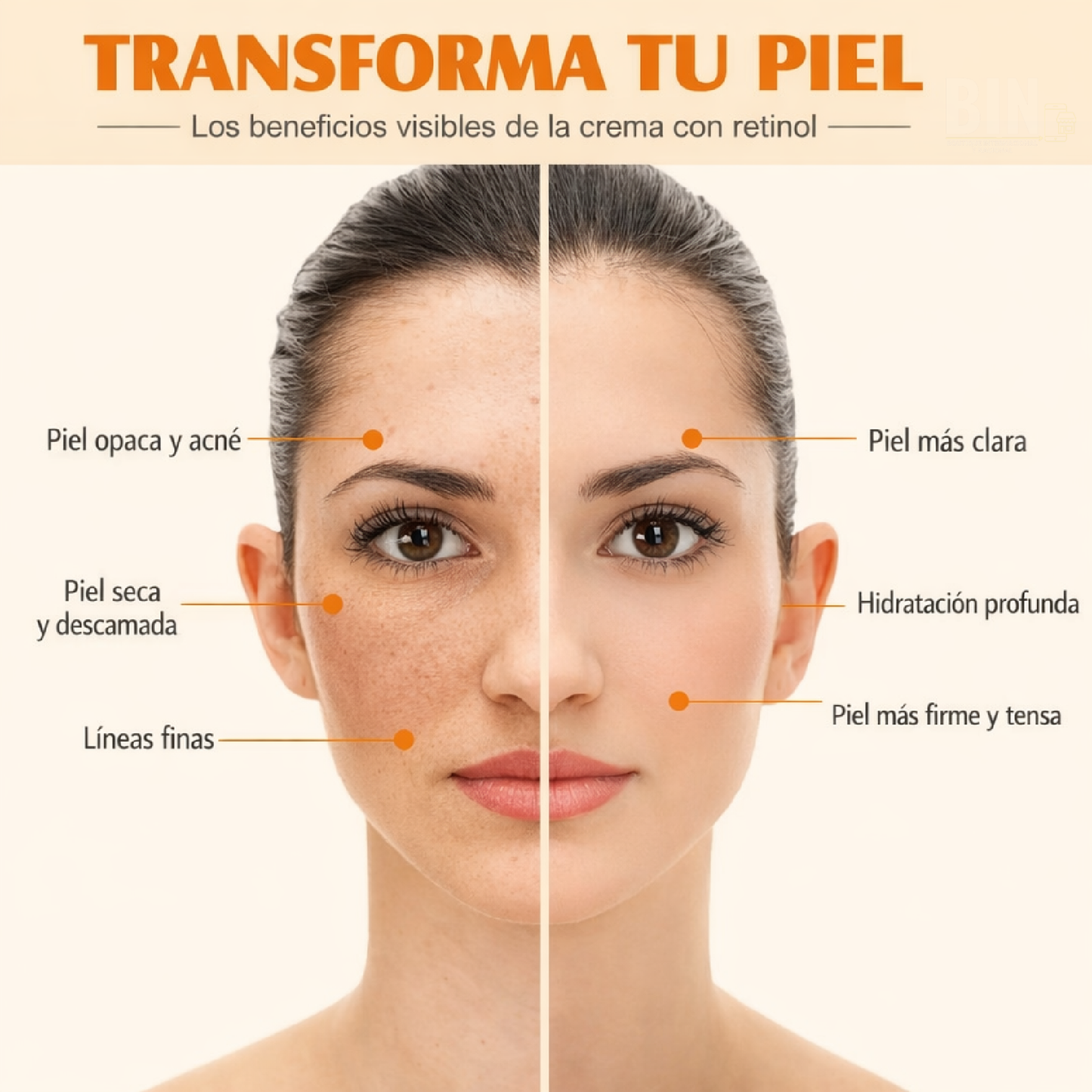 Crema Cebo de Res y Miel Elaimei Hidratante Aclarante Facial y Corporal